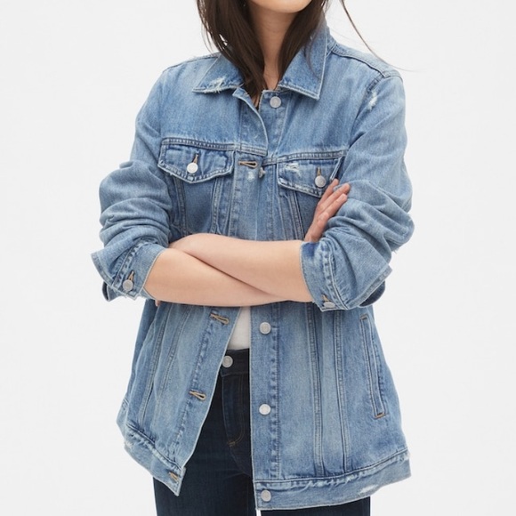 gap oversized icon denim jacket